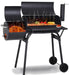 Charcoal Grills Outdoor Barbecue Grill Offset Smoker Portable BBQ Grill with Wheels for Backyard Camping Picnics