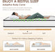 6 Inch Hybrid Mattress with Innerspring and Foam/Fiberglass Free/Medium Firm Spring Mattress/Twin Size Mattress in a Box/Certipur-Us Certified/Cool Sleep Pressure Relief