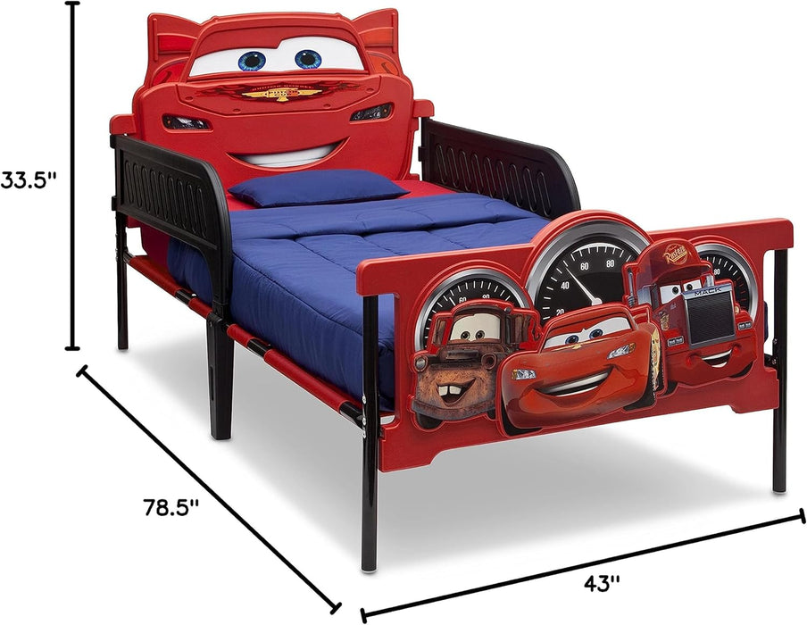 Plastic 3D-Footboard Twin Bed, Disney/Pixar Cars