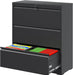 3 Drawer File Cabinet with Lock, Metal Lateral Filing Cabinets