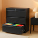 3 Drawer File Cabinet with Lock, Metal Lateral Filing Cabinets