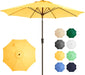 Patio Umbrella 9FT Outdoor Umbrella Patio for Garden Yellow