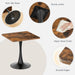 Rustic Brown TwentySevenpointSixInches Tulip Dining Table