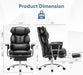 Ergonomic Home Office Desk Chair, Executive Chair, PU Leather