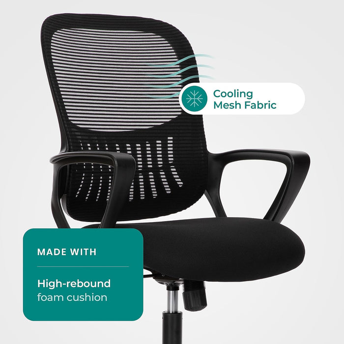 Home Office Chair, Mesh Desk Chair, Ergonomic Lumbar Support