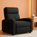 Recliner Chair for Adults, Reclining Sofa with Side Pocket, Linen Fabric Recliner Sofa with Adjustable Backrest and Footrest, Modern Home Theater Seating for Living Room, Bedroom