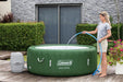 Palm Springs Energysense Airjet Inflatable Hot Tub Spa (77" X 28") | Portable Hot Tub with 2 Covers (1 Energy-Efficient Thermal Cover and 1 Standard Cover) | Fits up to 4-6 Persons | Green