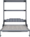 Queen Size SlateGray FoldableSpaceSaving Murphy Wall Bed