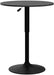 Black Circular Bar Table Featuring Adjustable Height