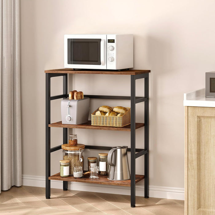 23.6Inch 3Tier Bookcase Industrial Frame Storage Display