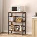 23.6Inch 3Tier Bookcase Industrial Frame Storage Display