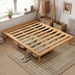Queen Wood Platform Bed Frame, 14 Inch Bed Base, Oak