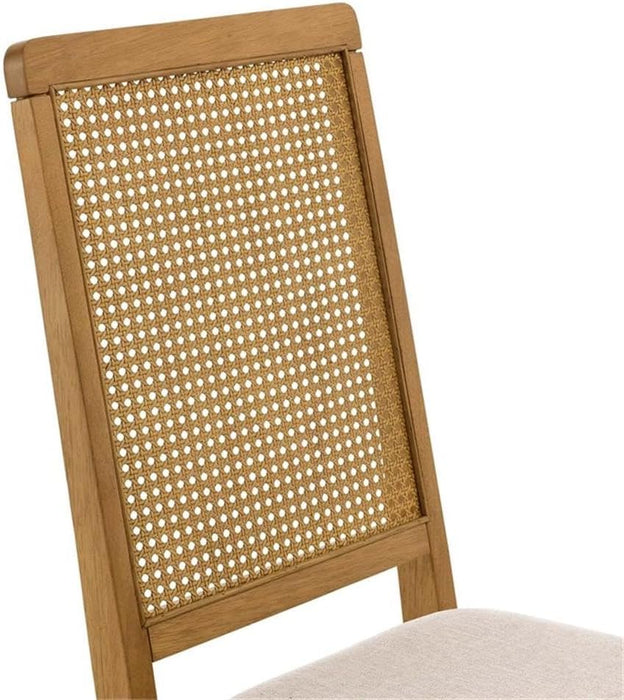 Arlo Dining Chairs, Natural Natural Heathered Weave Light Beige