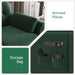 Velvet Convertible Sectional Sofa L Shaped Couch with Storage Ottoman Reversible Sectional Couch Sofa for Small Space,Green