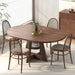47.2"-63" Extendable round Dining Table for 4-8, Kitchen Table
