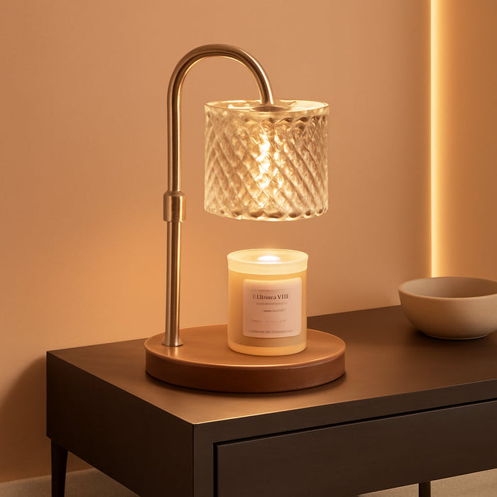 Candle Warmer Lamp with Timer, Candle Lamp with Dimmer, Wax Warmer Height Adjustable for Home Decor, Wax Melt Warmer for Scented Candles