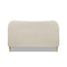 Jennifer Taylor Home Roman Curved Headboard Upholstered Platform Bed, Queen, Oatmeal Light Beige Chenille