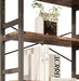 Bookshelf, 31.5" 5-Tier Ladder Industrial Bookcase, 110Lb Shelf