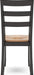 Gesthaven Solid Wood Frame Dining Chair, Set of 2, Natural/Brown