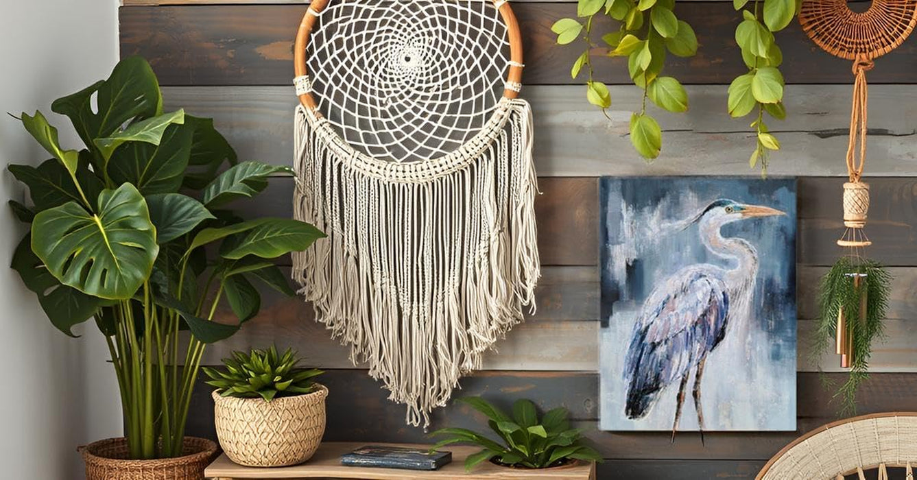 Blue Birds Canvas Wall Arts - Modern Abstract Contemporary Animal Heron Artwork Pictures Painting