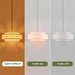 Extraordinary Brushed Gold Drum Chandelier Linen Shade