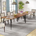 70.9 Inch Large Dining Table for 6 to 8, Industrial Kitchen Table Furniture with Metal Legs, Modern Faux Wood Rectangular Dinner Table for Dining Room, Rustic Brown/Black