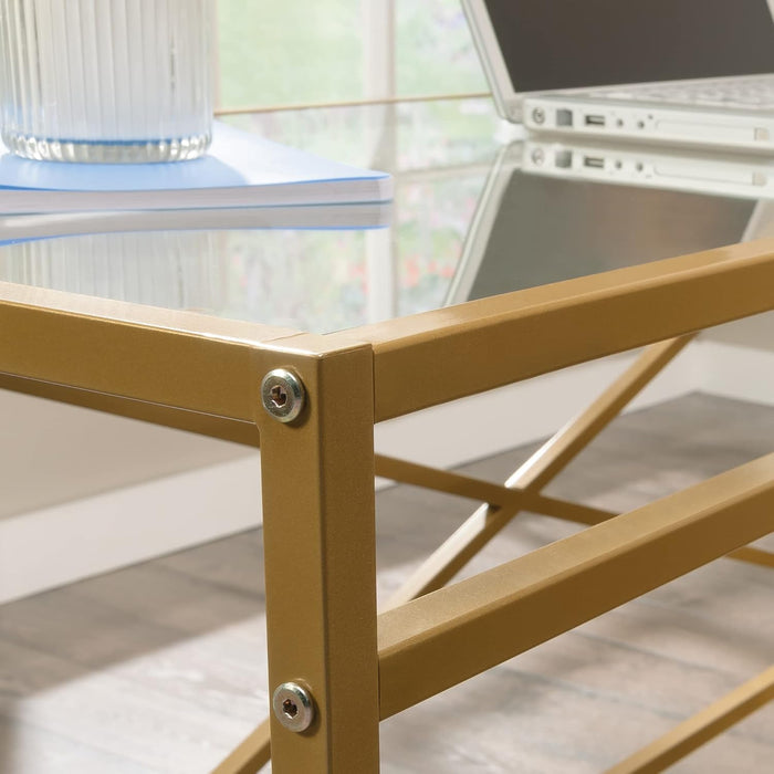 Harper Heights L-Desk, White Finish