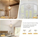 White Farmhouse Chandelier Five Light Pendant Fixture