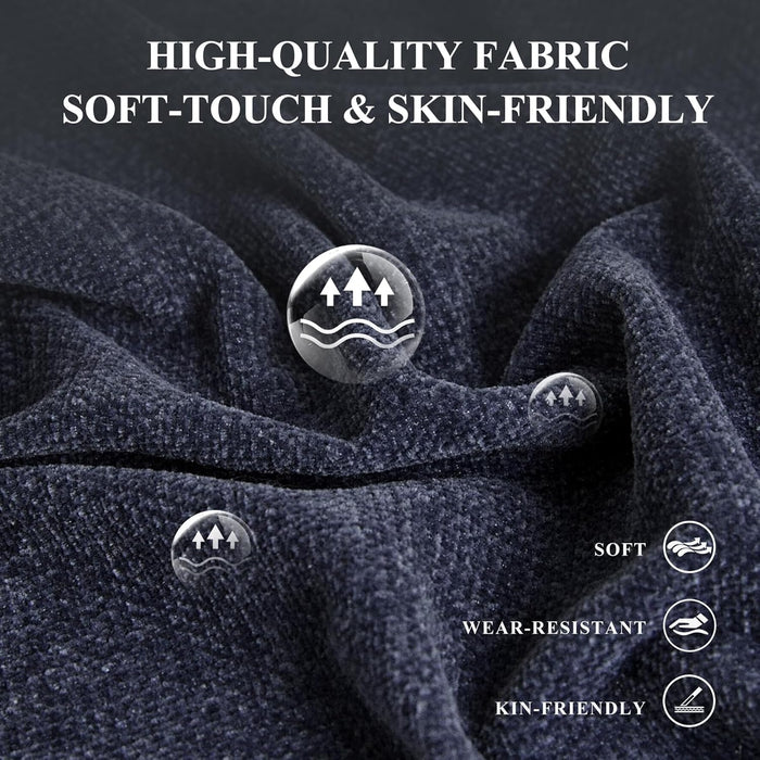 Fabric round Storage Ottoman with Reversible Tray Lid – Multi-Functional Footrest, Hidden Storage, Sturdy & Stylish Small Coffee Table for Living Room, Bedroom, or Entryway(Blue)