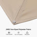 Patio Umbrella Outdoor 10' X 13' Rectangle 360 Rotation Beige