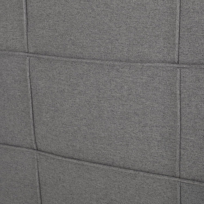 King Size Upholstered Headboard with Tufted Waffle Stitching Design, Adjustable Height, Modern Style, Perfect for Bedroom (Charcoal Grey)