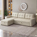  L-Shaped Sleeper Sofa Dark Grey, 81.5", with Sto