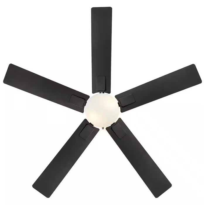 52 In. Corwin Indoor/Outdoor Matte Black LED Ceiling Fan with Light Kit