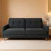 Contemporary Upholstered 76 Inch Grey Sleeper Sofa
