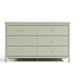 Alpine 6-Drawer Double Dresser, Sage