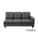 Modern Couches and Sofa, Linen Living Room Furniture Set, Sectional Couch Sofa for Living Room, 17.5'' Back Height, Black Grey(No Ottomans)