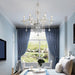Farmhouse 5 Light K9 Crystal Chandelier PendantLightFixture
