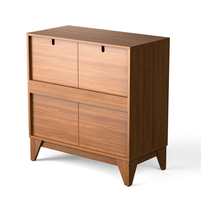 Zetes 32" Tall 2 - Door Accent Cabinet with Adjustable Shelf