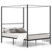 Twin/Full/Queen Size Metal Canopy Bed Frame with Slat Support