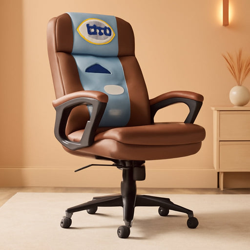 Fairbanks Big and Tall High Back Executive Office Chair, Ergonomic Gaming Computer Chair with Layered Body Pillows, Contoured Lumbar Zone, Cognac