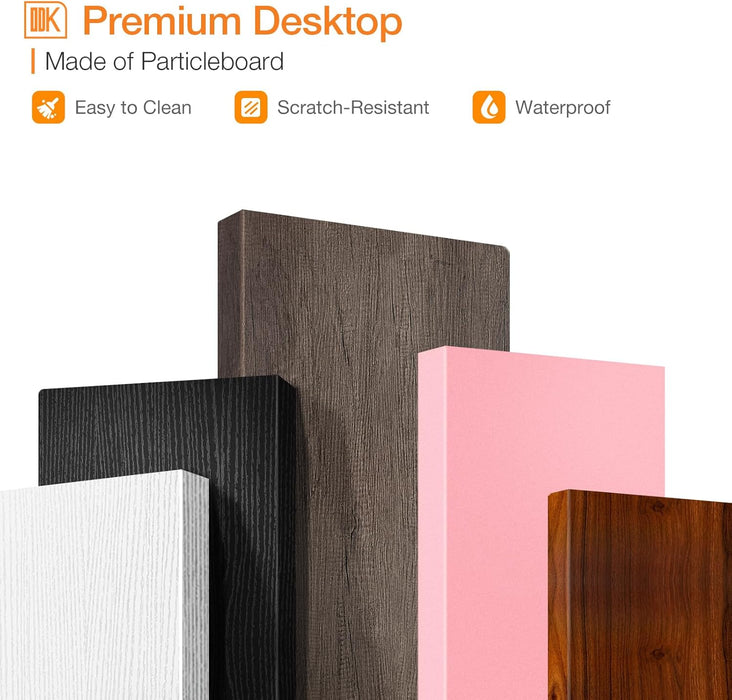 Small Desk, 27.5 Inch Small Computer Desk for Small Spaces, Compact Desk with Storage, Tiny Desk Study Desk with Monitor Stand for Home Office, Grey