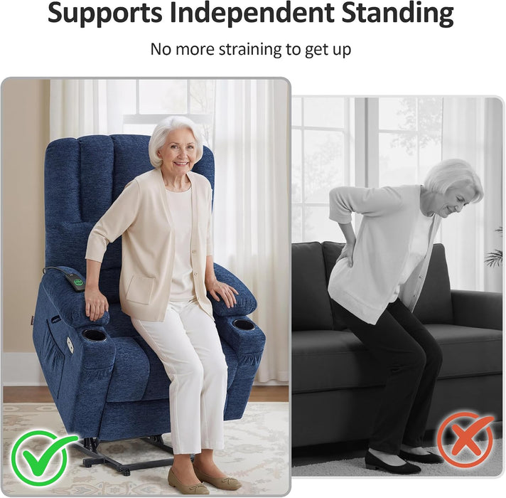Large Power Lift Recliner Chair for Tall Elderly, 7099