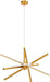 Gold 31 Inch LED Sputnik CeilingChandelier Dimmable