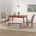 French Country Dining Chairs Set of 4, Vintage Louis Chairs with Curved Backrest and Beautifully Carved Solid Wood Frame Farmhouse Dining Chairs for Living Room, Kitchen, Restaurant