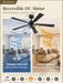 Farmhouse Rustic Ceiling Fan Featuring Remote Lighting
