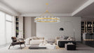 48 Inch Gold Wagon Wheel Chandelier with Crystal Shade, 48 Lights, Modern Farmhouse Style, Ideal for Dining Room, Kitchen, Entryways