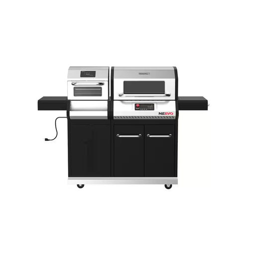 Neevo 720 plus Propane Gas Digital Smart Grill in Black with Air Fryer Oven