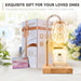 Candle Warmer Lamp with 3 Bulbs, Adjustable Height Dimmable Candle Warmer with Timer, Compatible with Large Jar Candles, Candle Lamp with Charming Gift Box Ribbon for Her/Him(2 Pack)