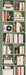 71 Inches Tall EmeraldGreen Adjustable Sturdy Bookshelf