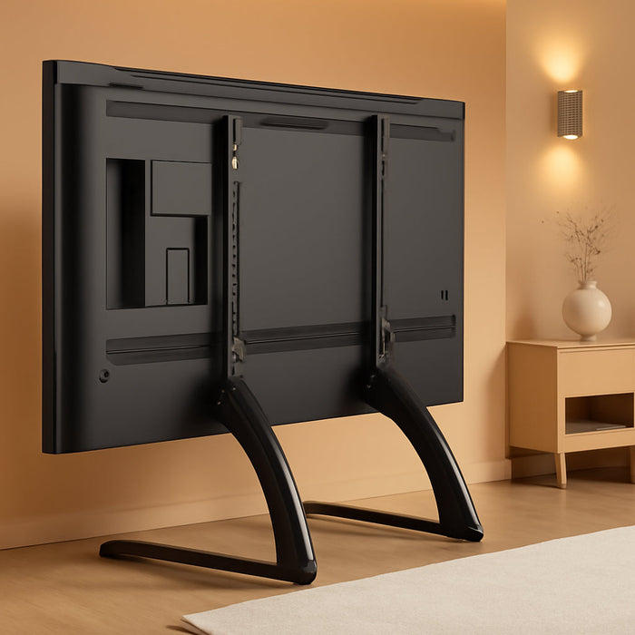 Universal Table Top TV Stand for Most 27 to 55 Inch LCD LED Plasma Flat Screen Tvs, TV Base Height Adjustable Leg Stand Holds up to 88 Lbs, VESA up to 800X400Mm, YD1014